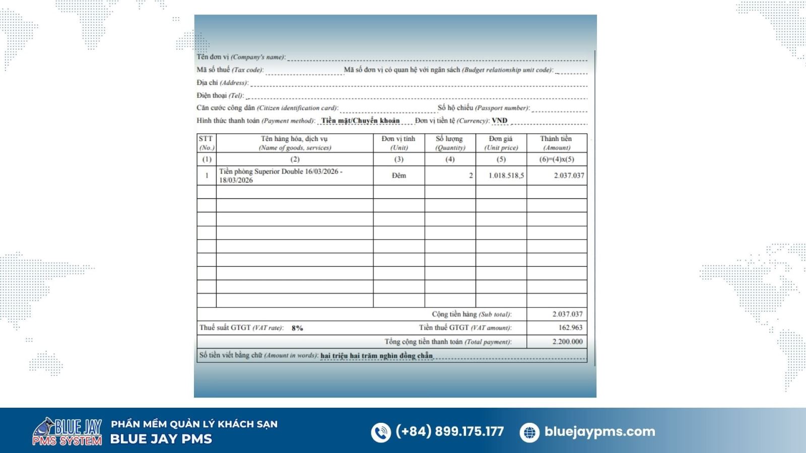 THÔNG BÁO| Cập nhật tính năng tháng 03.2026 | BLUE JAY PMS