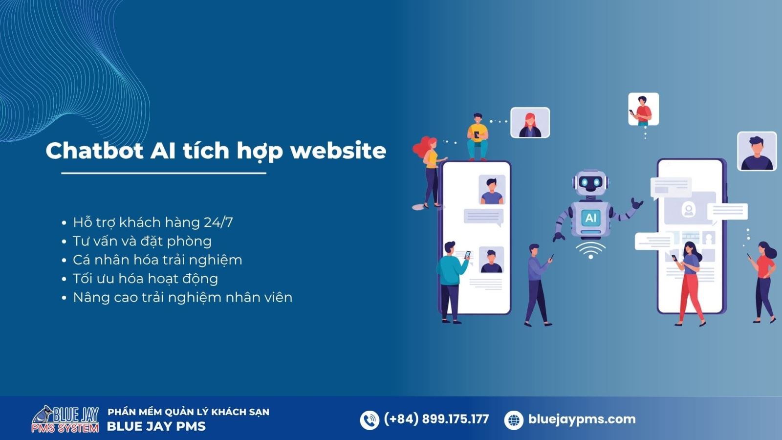Chatbot AI trong ngành kinh doanh lưu trú chatbot ai tích hợp website khách sạn