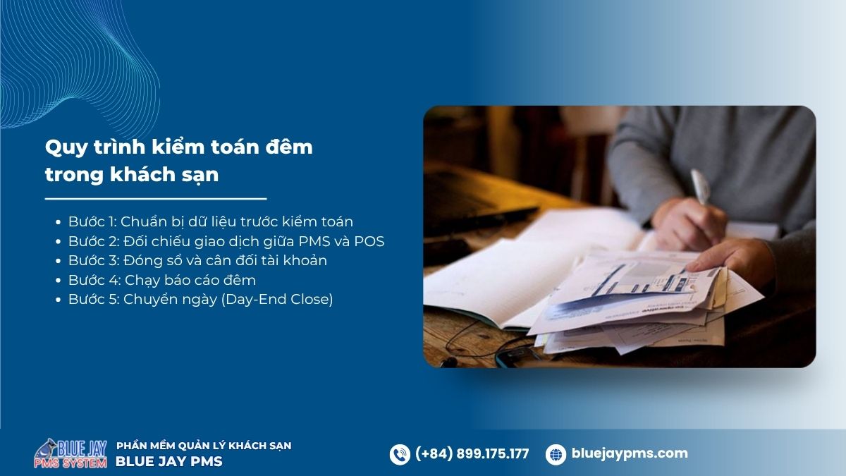 Quy trình kiểm toán đêm trong khách sạn Kiểm toán đêm khách sạn