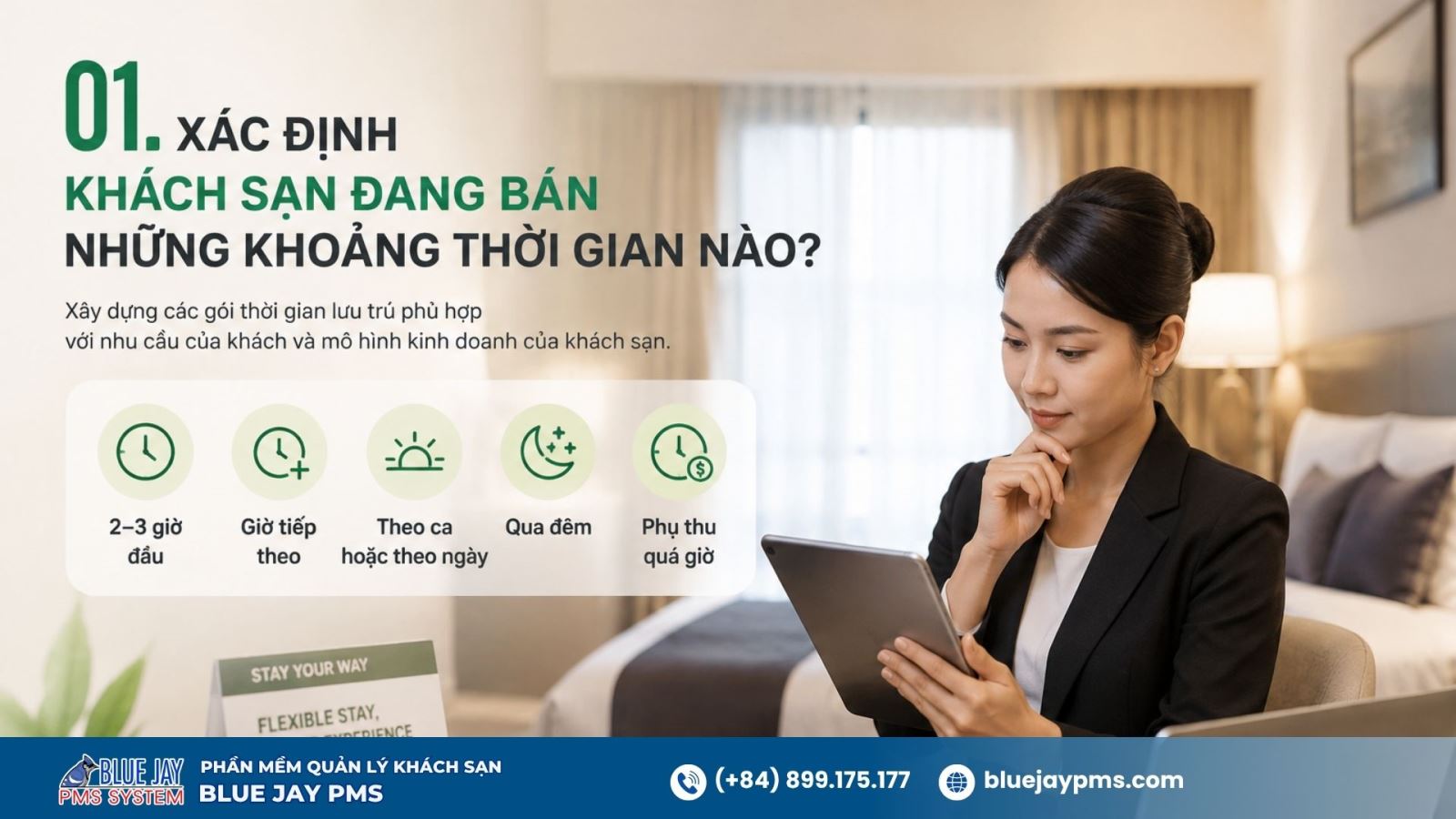 xây dựng bảng giá giờ cho khách sạn